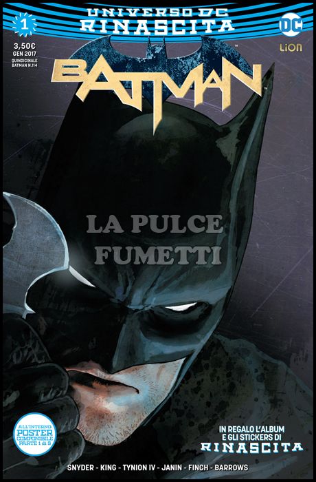 BATMAN #   114 - BATMAN 1 - RINASCITA+ STICKERS + POSTER ( 1 DI 9 )